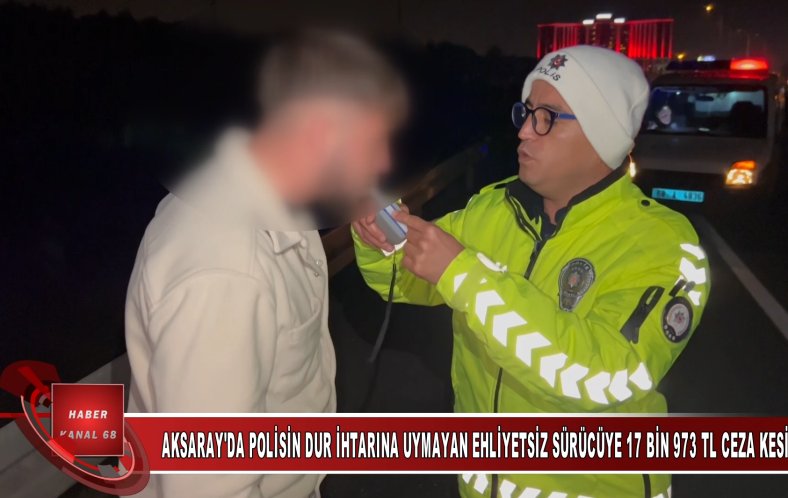 Aksaray’da polisin dur ihtarına uymayan ve kovalamaca sonucu yakalandı