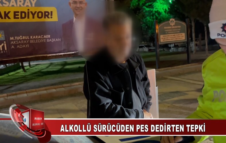 Alkollü sürücüden pes dedirten tepki