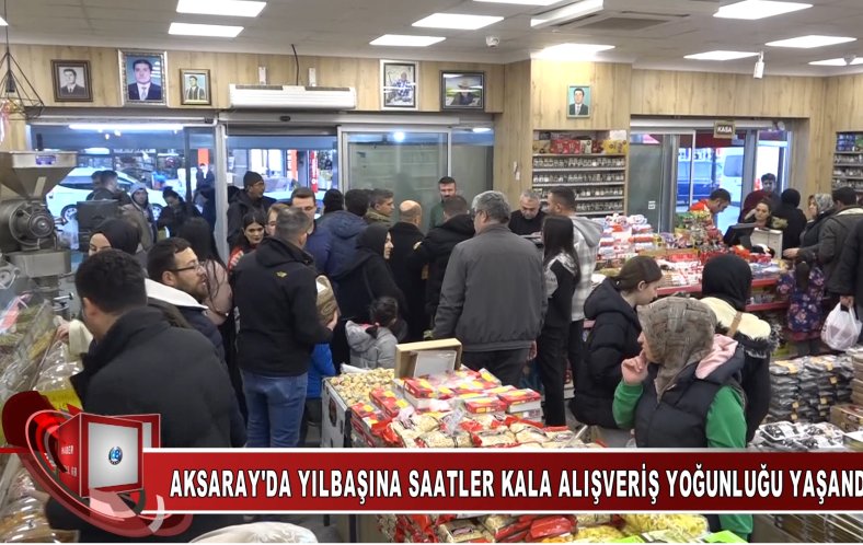 Yeni yıla saatler kala, kuruyemiş satışı yapan esnaflarda yoğunluk