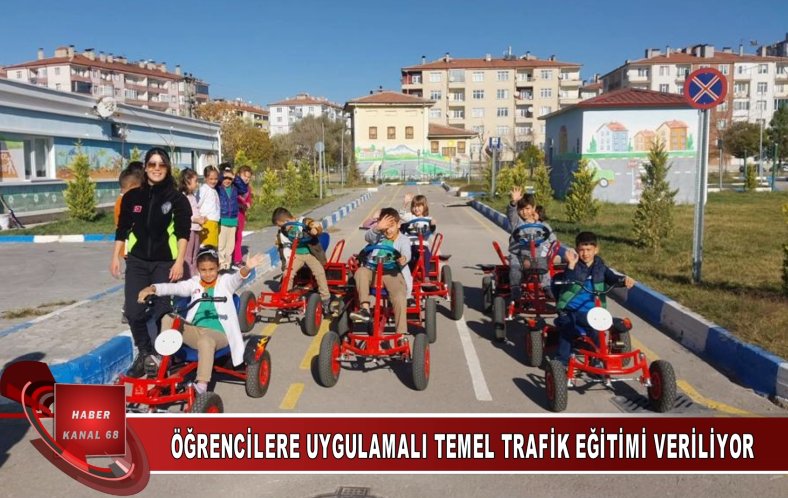 378 ÖĞRENCİYE UYGULAMALI TEMEL TRAFİK EĞİTİMİ VERİLDİ