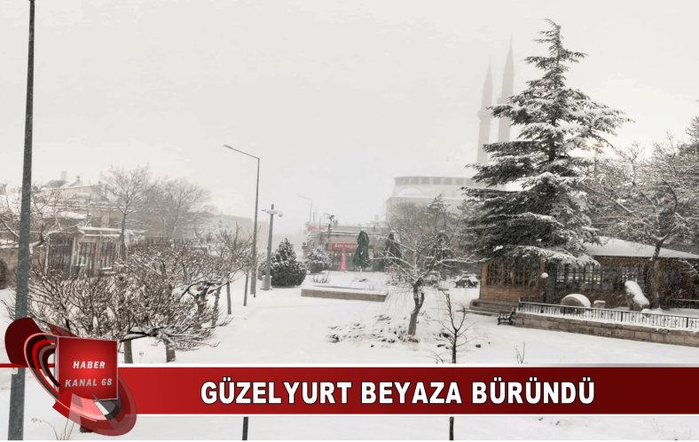 GÜZELYURT BEYAZA BÜRÜNDÜ