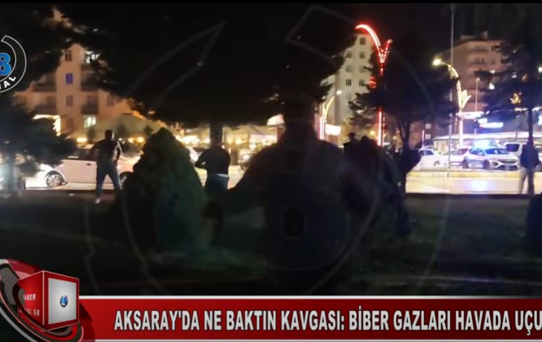 Ne baktın kavgası: Biber gazları havada uçuştu