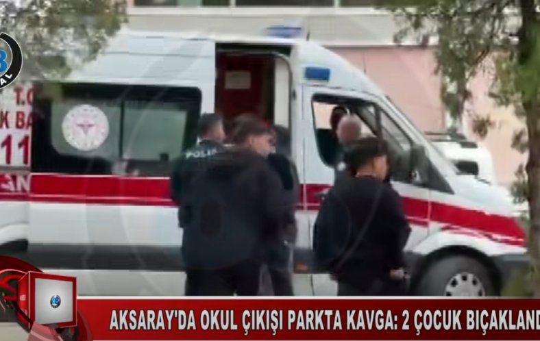 Aksaray’da okul çıkışı parkta bıçaklı kavga: 2 çocuk bıçaklandı!