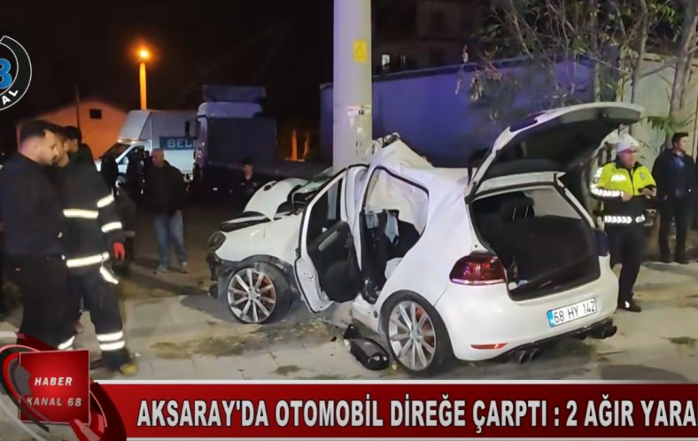 Aksaray’da feci kaza: 2 ağır yaralı
