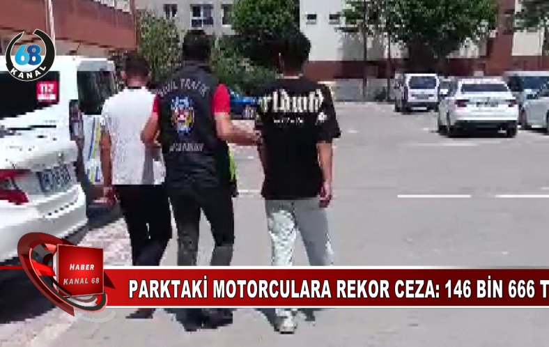 PARKTA AKROBASİ YAPAN MOTORCULARA EMNİYETTEN JET TOKAT