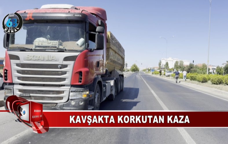 JANDARMA KAVŞAĞINDA KORKUTAN ÇARPIŞMA