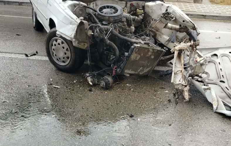 ESKİL TOSUN KÖYÜNDE TRAFİK KAZASI: 2 YARALI