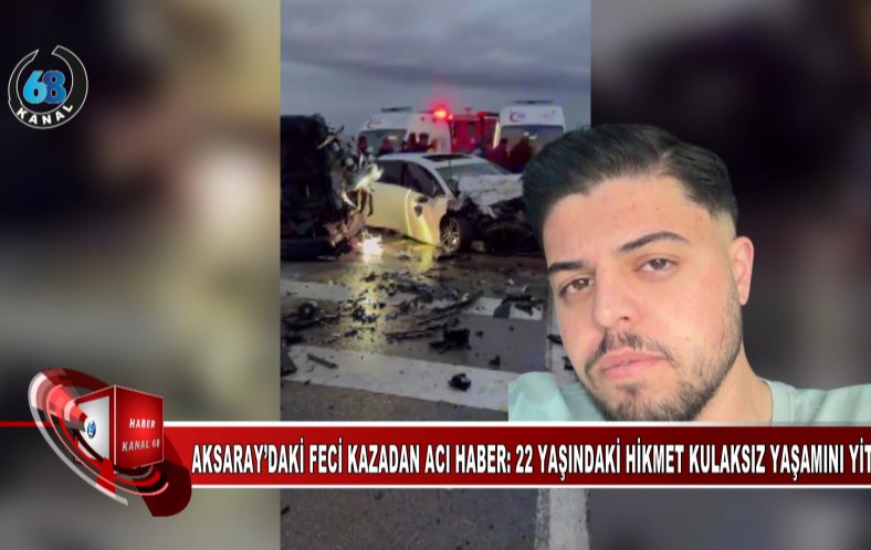 Aksaray’daki Feci Kaza: 22 Yaşındaki Genç Sürücü Hayatını kaybetti